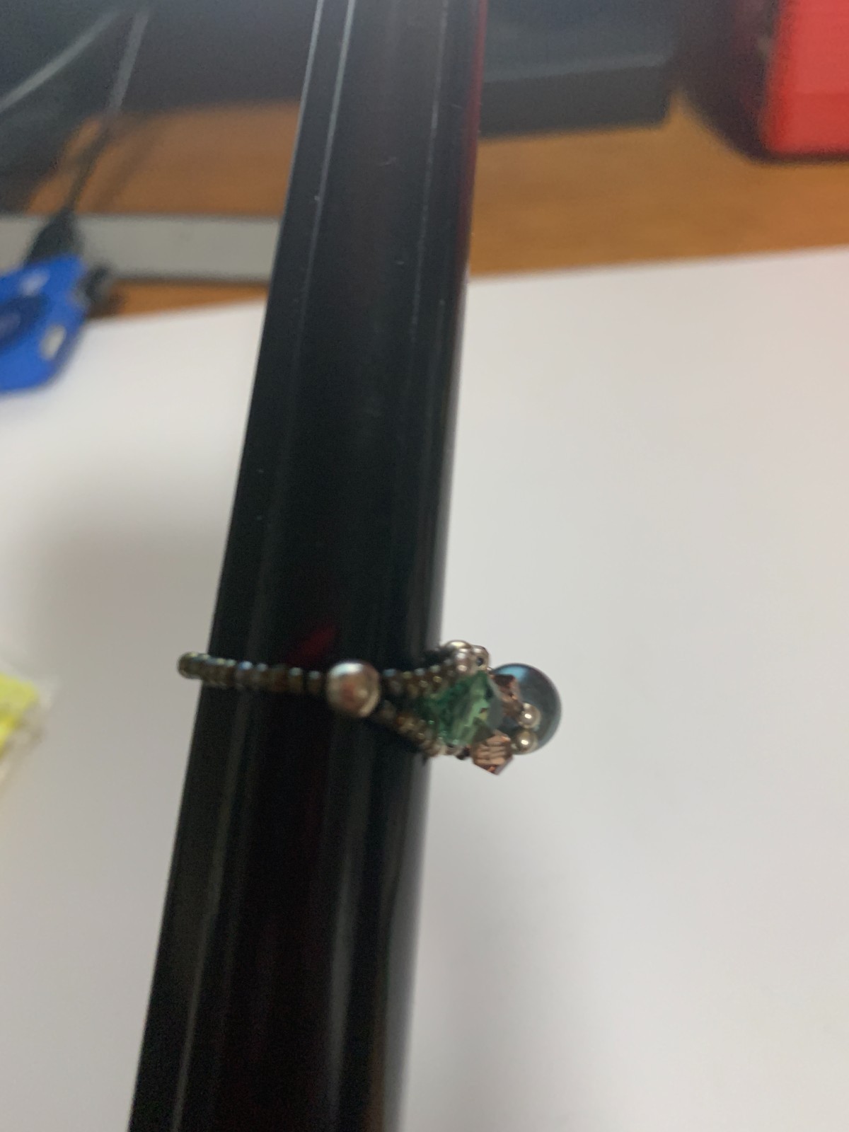 Hand-Made Beaded Ring Approx. Size 10