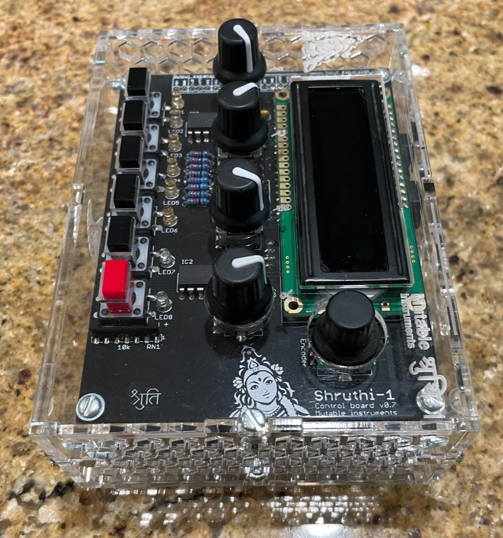 Original Limited Edition Mutable Instruments Shruthi-1 Clear Shruthi PCB cable