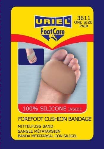 Uriel Silicone Metatarsal Cushion Sleeves – Forefoot Pain Relief Pads (Pair)