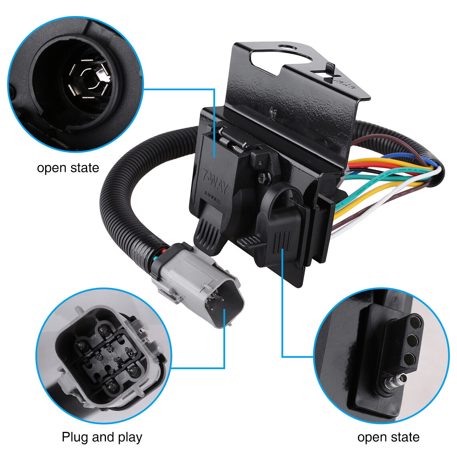 For 2002-2004 F-250 F-350 Super Duty Trailer Tow Harness 2C3Z-13A576-DA