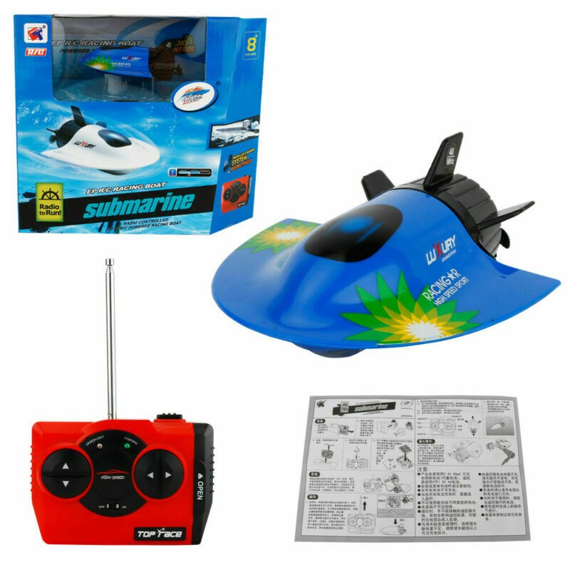 Underwater Sightseeing Model Boat Mini U-Boat RC Micro Submarine High Speed yy