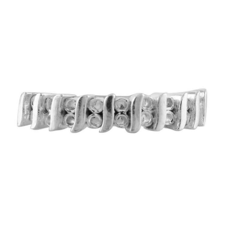 2MM Round Shape Semi Mount Ring Eternity Wedding Band Ring 925 Sterling Silver