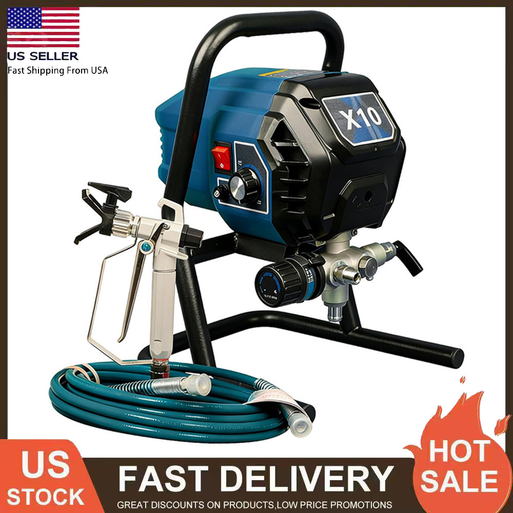 2900PSI Airless Paint Sprayer 700W Electric Stand Power Sprayer w/ Extension Rod