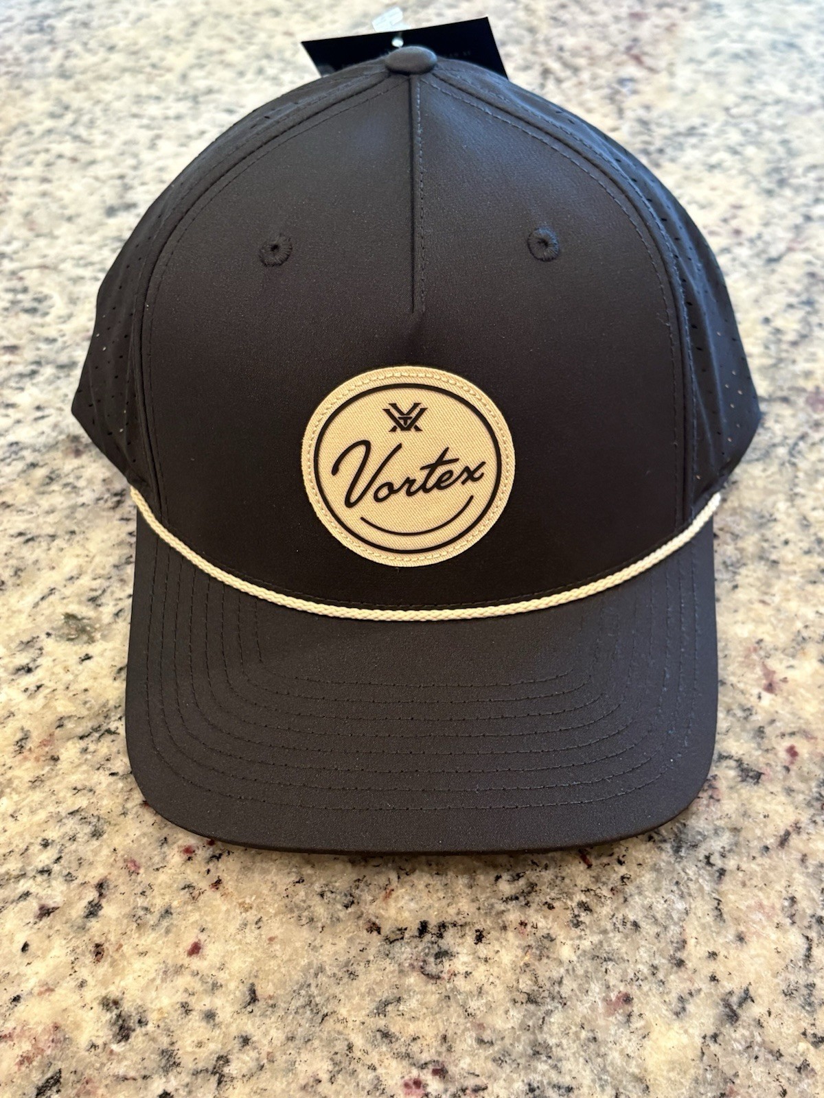 Vortex Golf Script Logo Patch Hat SKU 225-15-BLK 🔥BRAND NEW WITH TAGS🔥