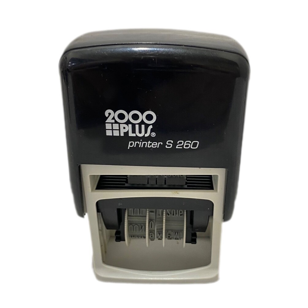 2000 Plus Printer S 260 Faxed Paid and Received Entered Rectangle Date Stamps