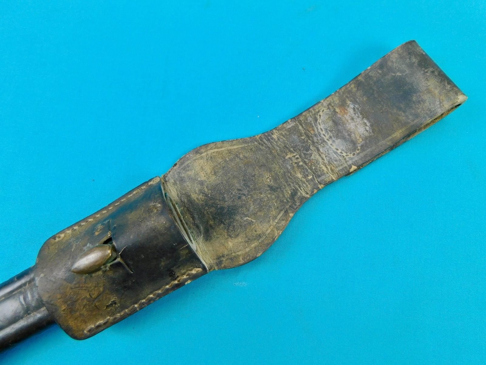 Italian Italy Vintage WW2 Bayonet Fighting Knife w/ Scabbard Frog