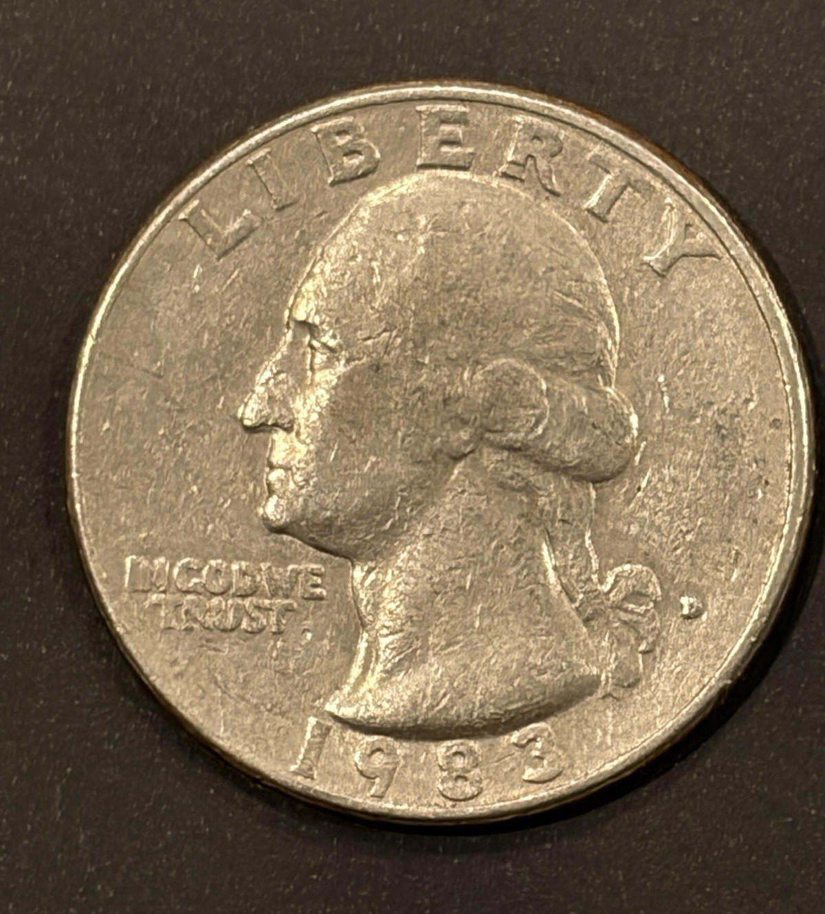 1983 Washington Quarter 25C Philadelphia Business Strike Copper KM#164