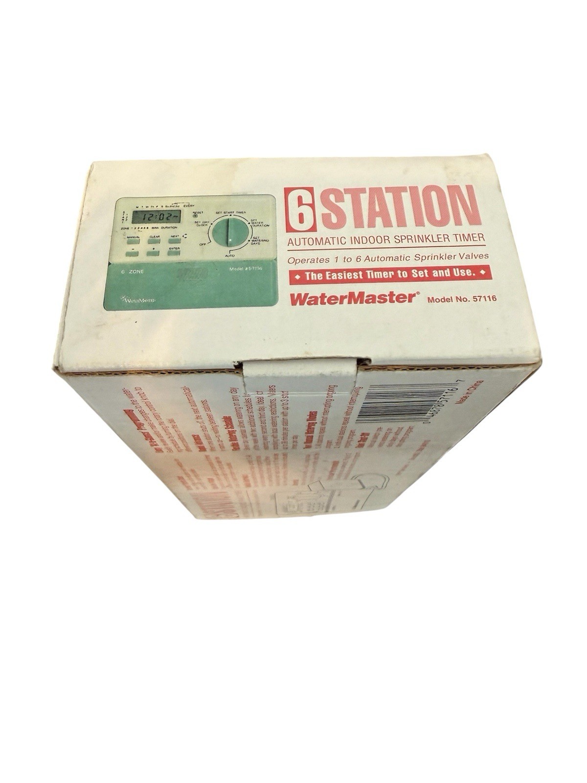 WaterMaster Orbit 6 Station Automatic Indoor Sprinkler Timer Model 57116 NOS