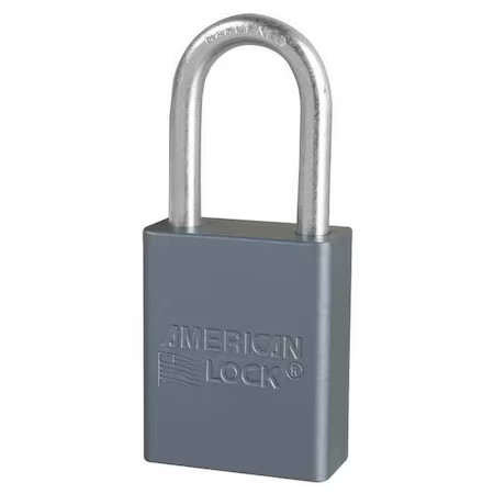 American Lock A31ka Lockout Padlock, Keyed Alike, Aluminum, Silver, 1 In