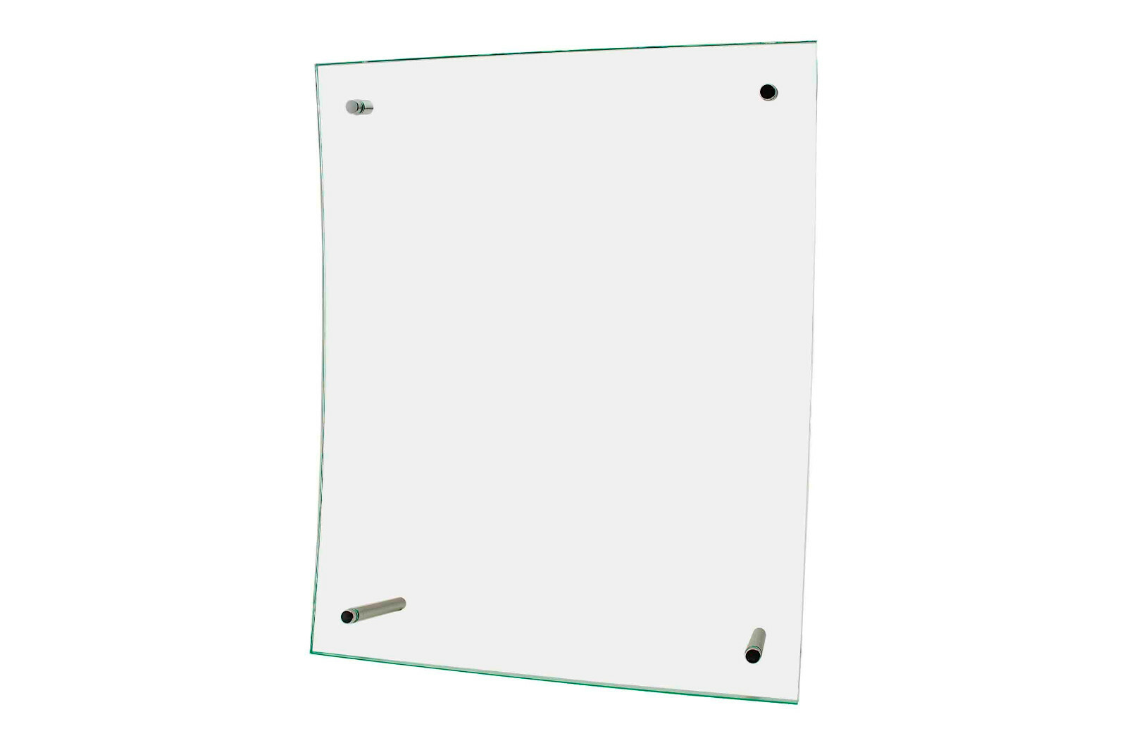 Brochure Menu Holder Green Edged Curved Euro-Style 11"W X 8.5"H Print Lot of 4
