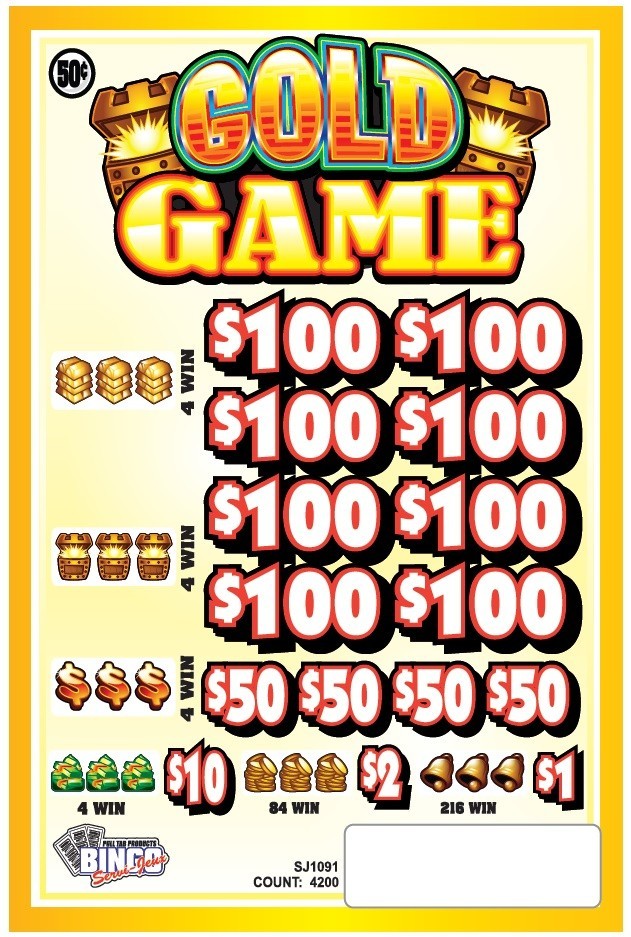 NEW .50c pull tickets GOLD GAME .50c - Instant Tabs