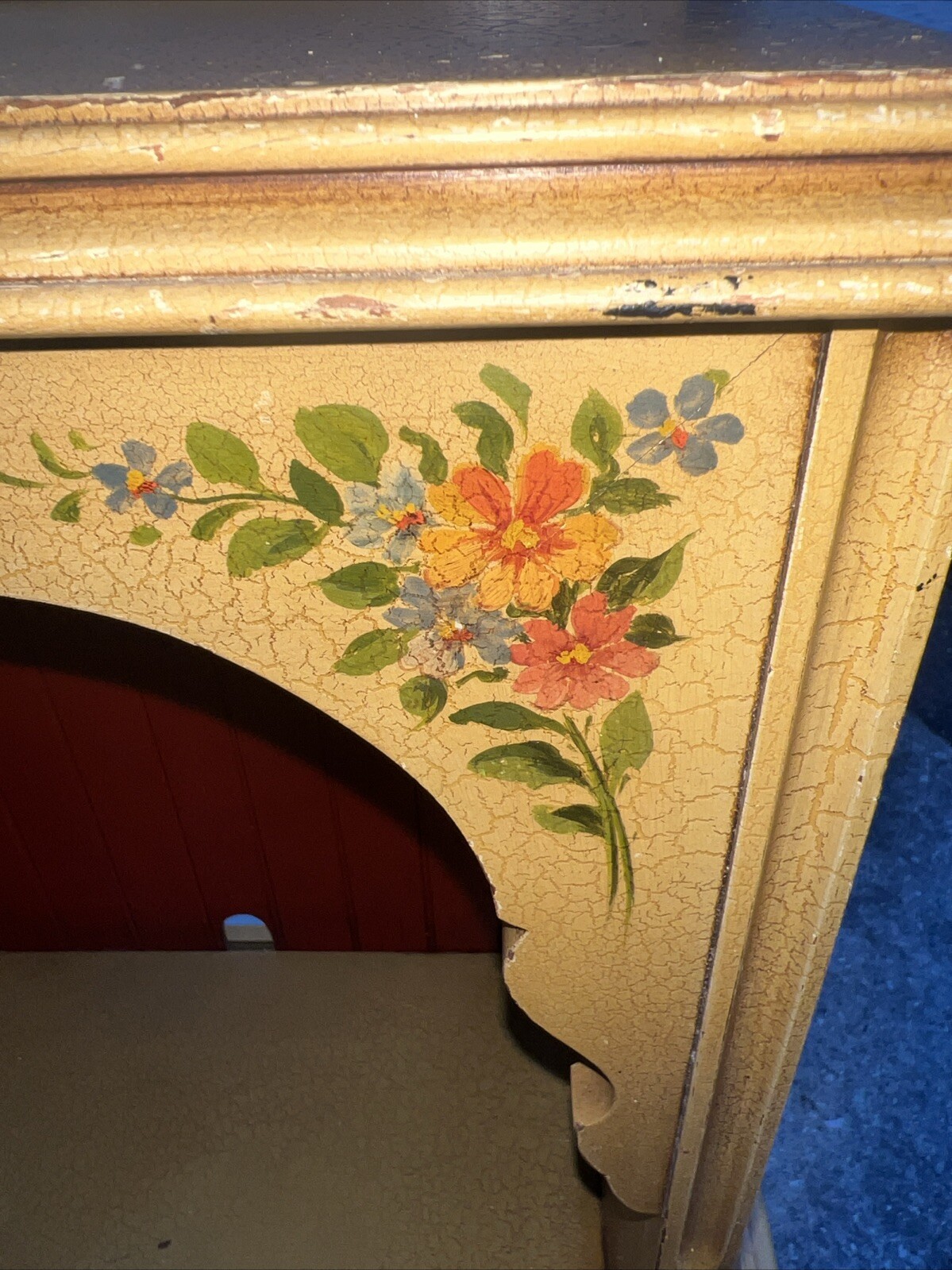 Antique Gossip Bench Telephone/Puppet/Homework Or Entryway Stand UNIQUE!