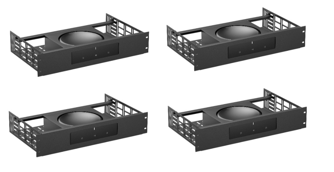 ynVISION.DESIGN Rack Mountable Custom Shelf Compatible with SONOS AMP | 4 Pack