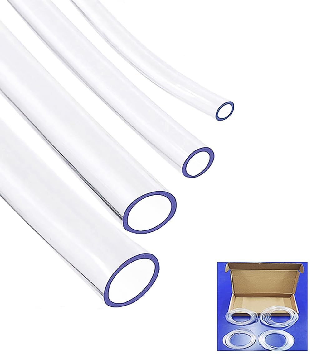 Clear Tubing Assortment, 2mm 3mm 4mm 5mm id: 2mm, 3mm, 4mm, (12m),