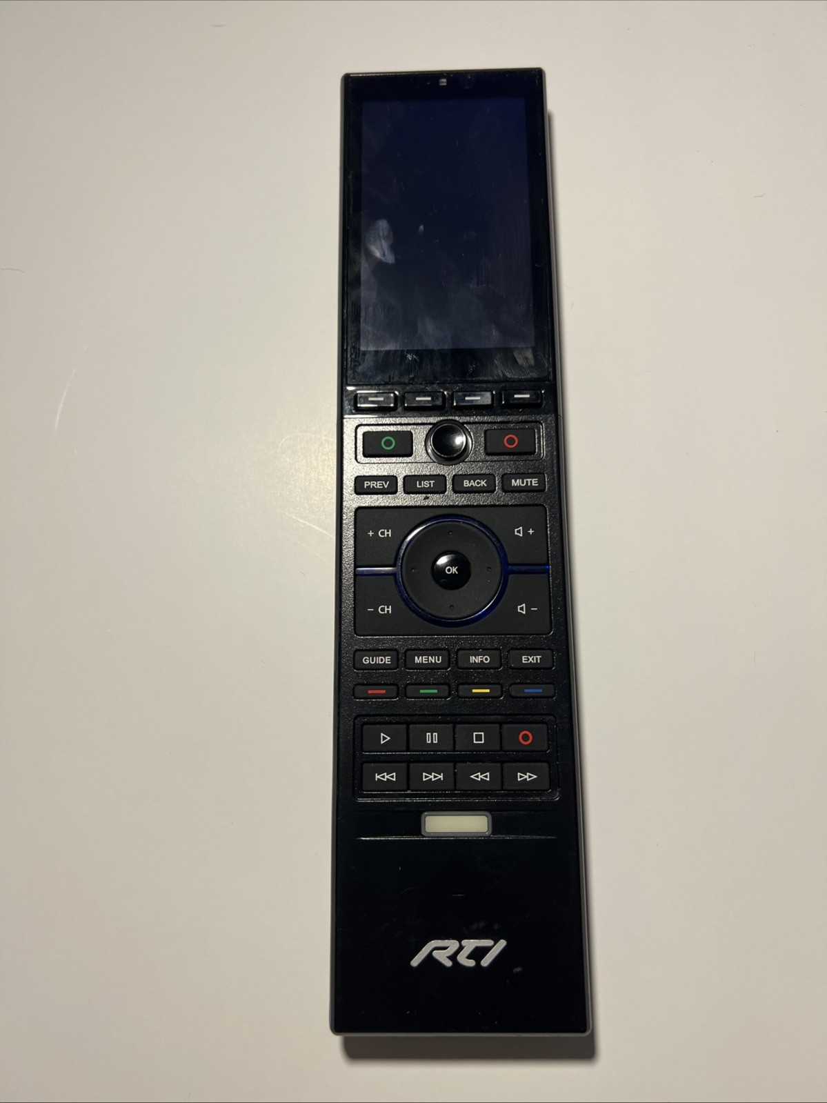 RTI T3X Black Wireless Handheld Touchscreen Display Remote Control