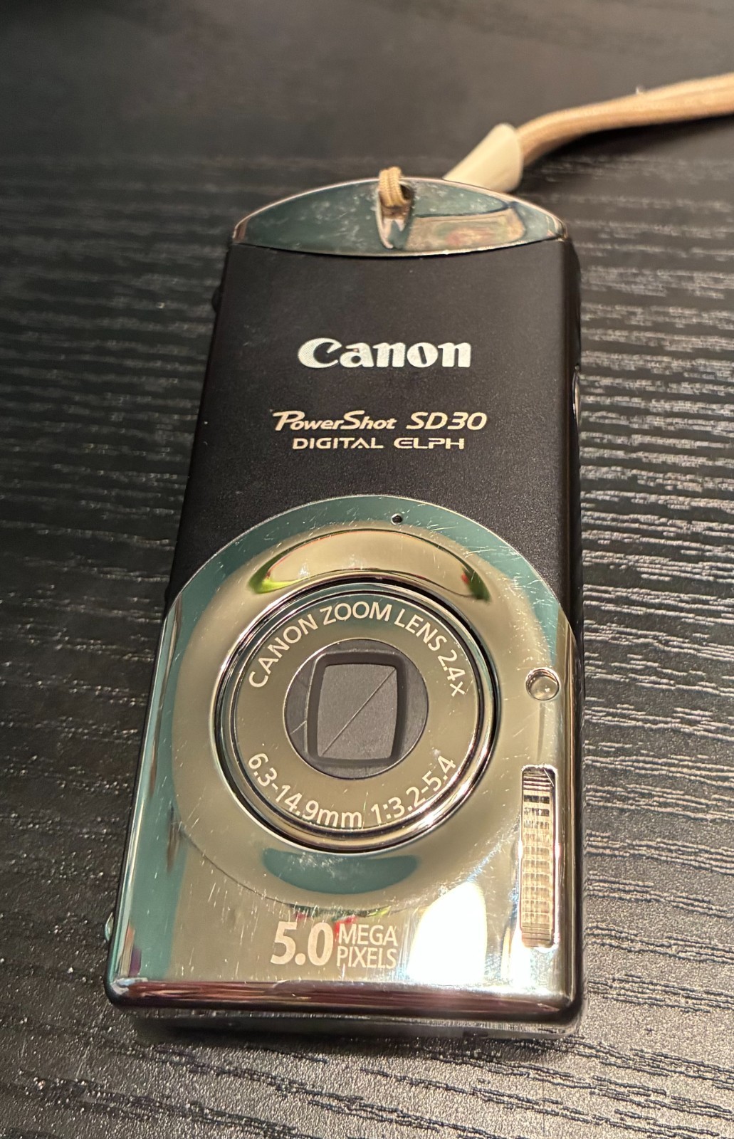 CANON PowerShot ELPH SD30 Digital Camera Excellent Condition Black w/supplies