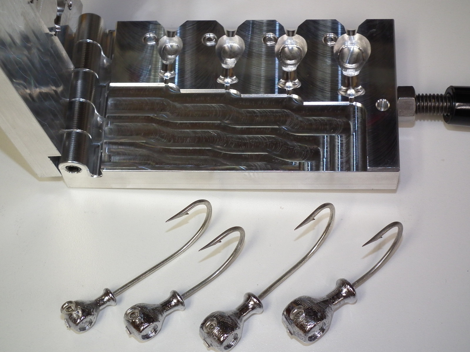 Saltwater Asprinhead Jig mold 1/2,3/4,1,1.5oz CNC Aluminum