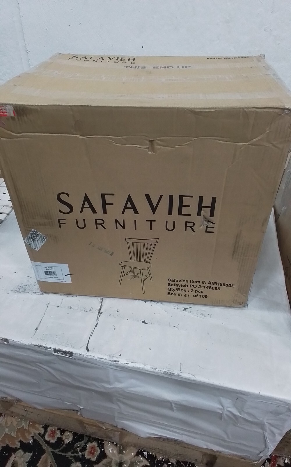 Safavieh PARKER SPINDEL SIDE CHAIR, Reduced Price 2172745954 AMH8500E