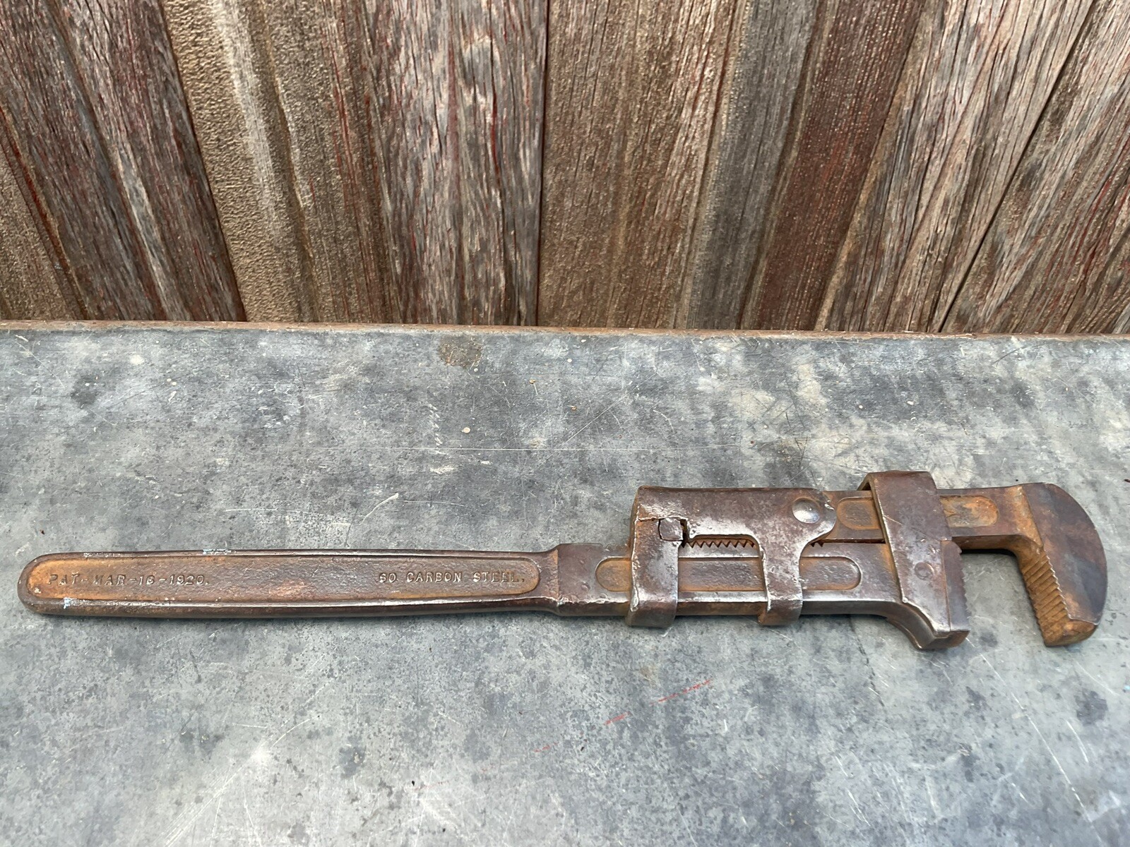 14” Becklin Adjustable Wrench - Unusual Mechanism