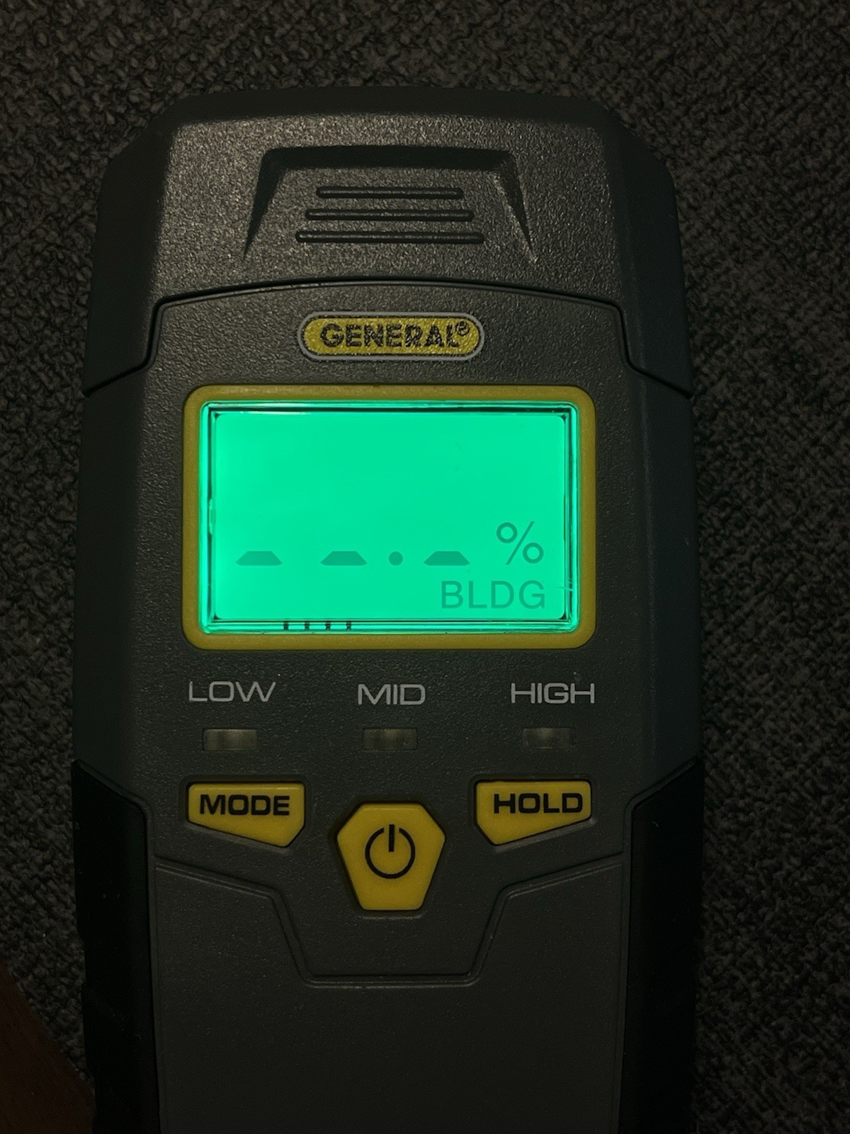 General MMD4E Electric Digital Moisture Meter w/ LCD Display Hold Function
