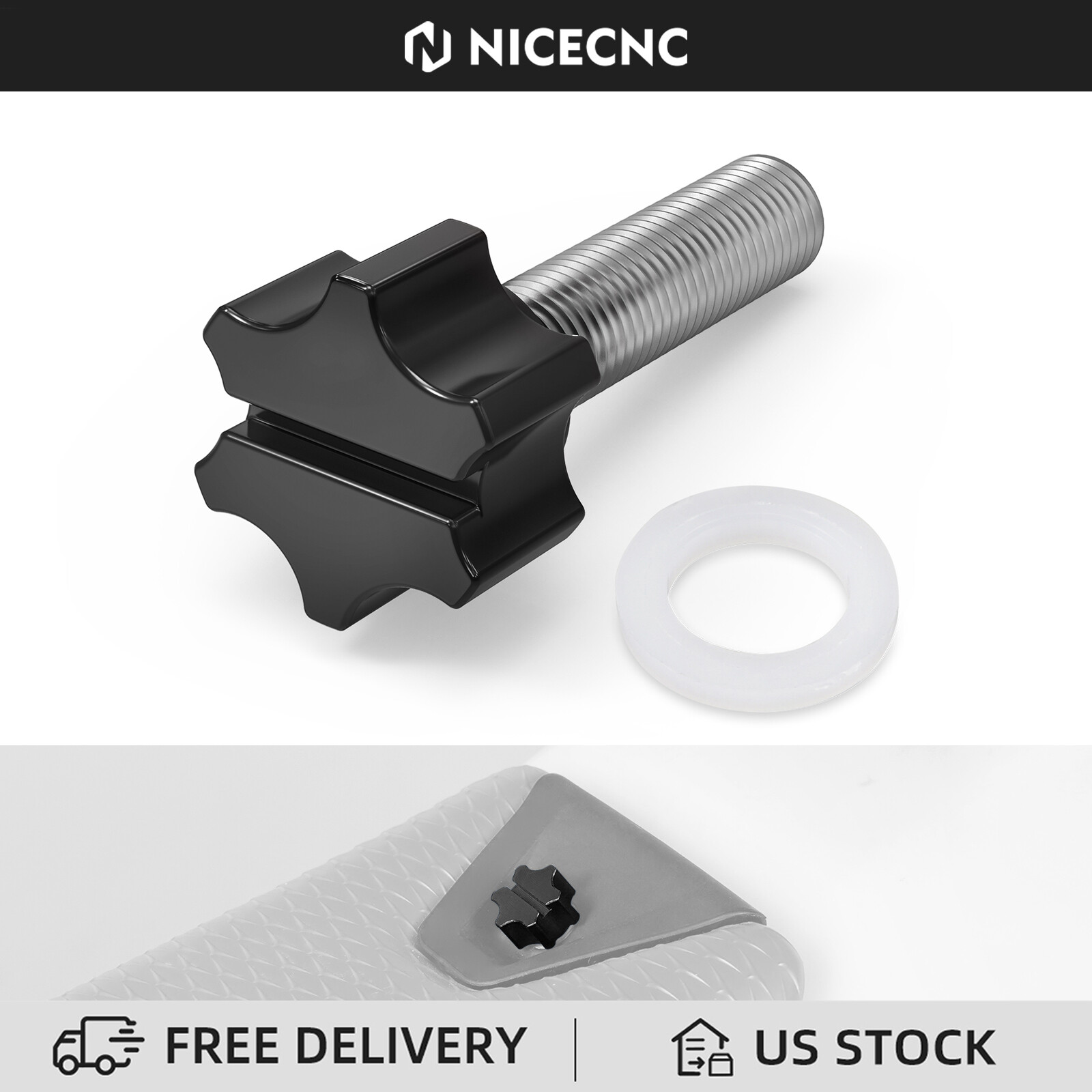 NICECNC Quick Release Seat Bolt Screw For KTM 125-450 XC/SX/XCF/SXF 2023-2026