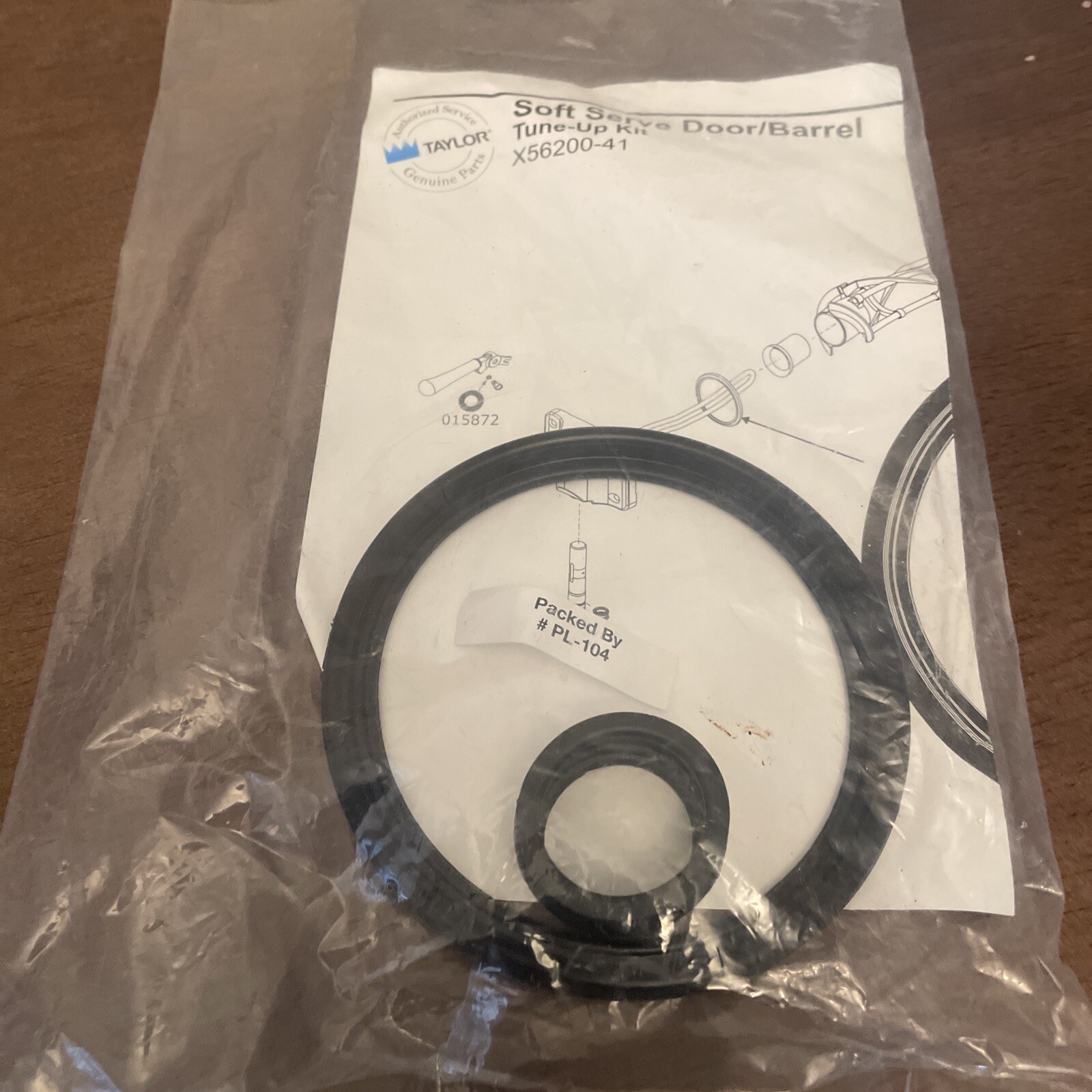 Taylor X56200-41 Soft Serve Door/Barrel Tune-Up Kit Bin12