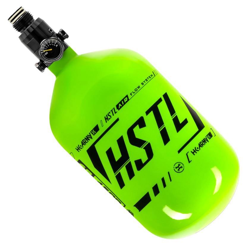 HK Army Paintball 68ci/4500psi HSTL HPA Tank w/ Standard Reg Green/Black