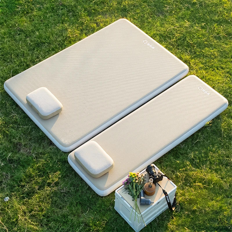 NEW Camping Air Mattress Compact Folding Sleeping Bed Tent Mat 1-2 Person  Infla