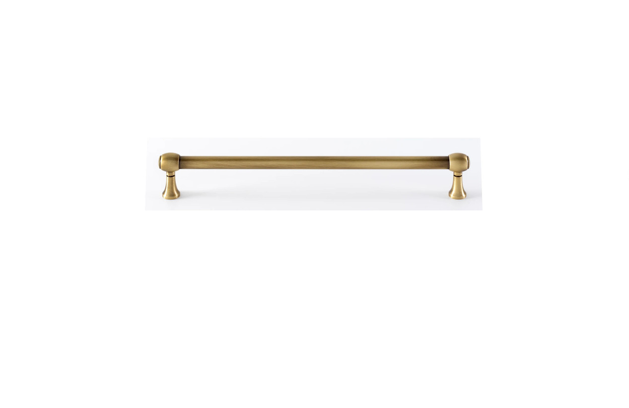 Alno A980-8-AE Royale 8" Center to Center Traditional Solid Brass Cabinet Handle