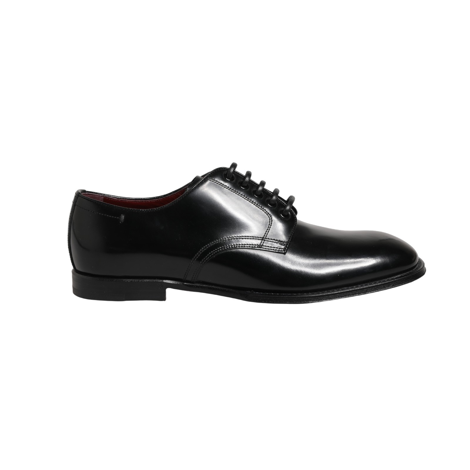 DOLCE & GABBANA Shoes Black Calfskin Leather Derby Men Dress EU41 / US8 1130usd