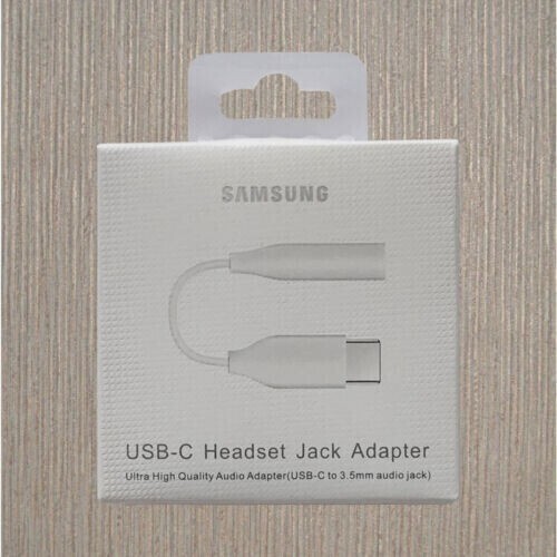 New White Audio Aux Headphone USB Type C Headset Jack Adapter to 3.5mm