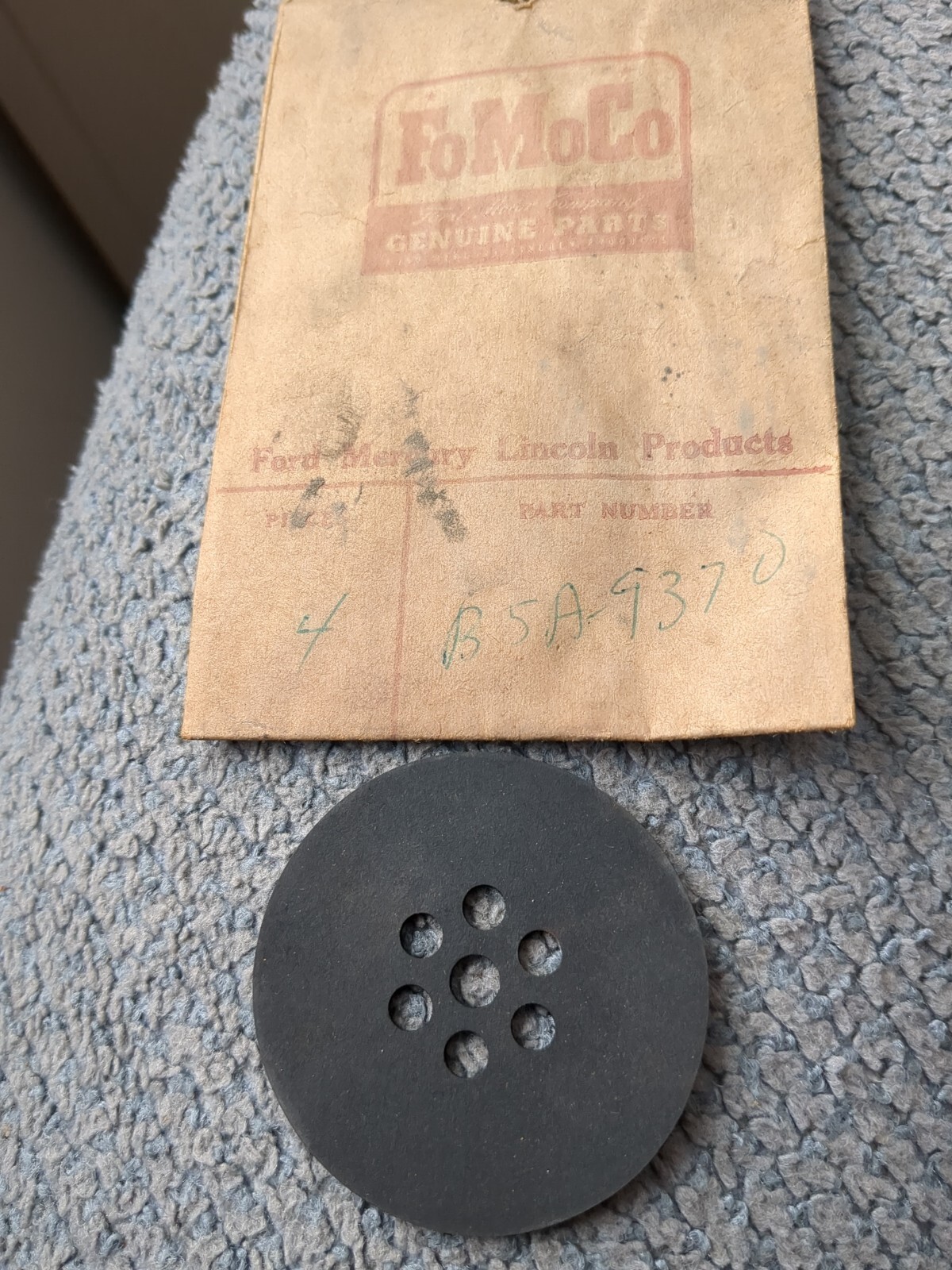 New old stock Ford B5A-9370 DIAPHRAGM