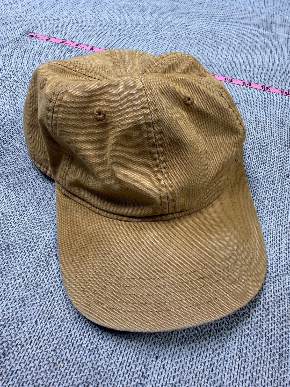 Carhartt Canvas Baseball Cap Unisex Brown Adjustable