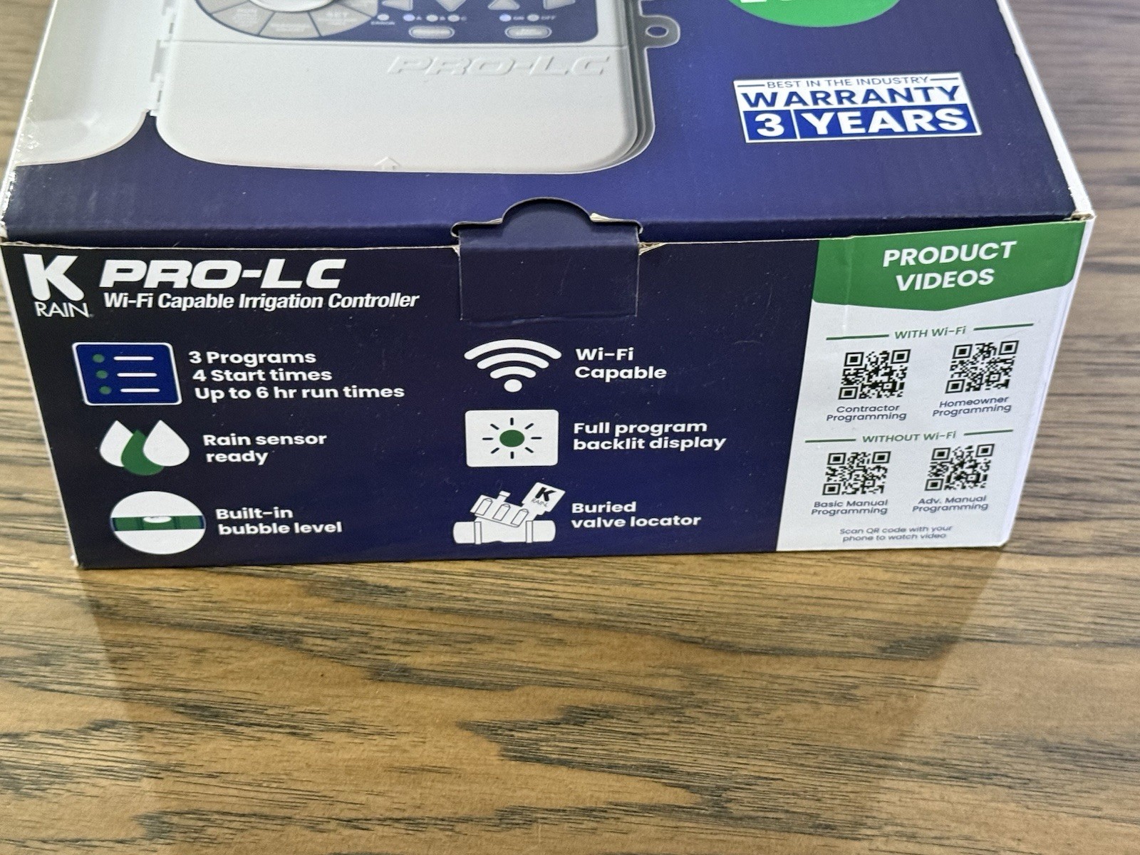 K Rain Pro-LC | Irrigation Controller | 8 Station | 110 Volt | NEW In Box