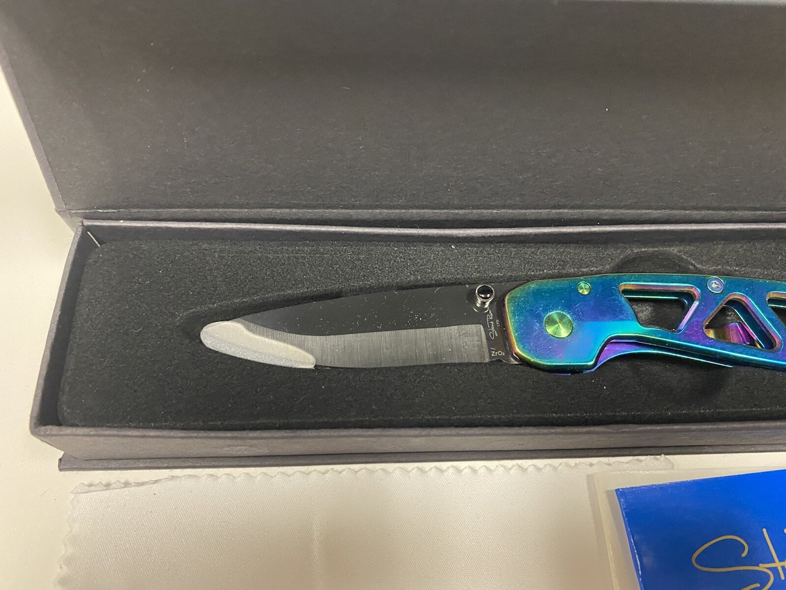 New Stone River Gear SRG5RTB Ceramic Folding Knife w Titanium Coated Handle