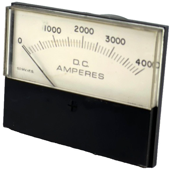 HOYT G-7690 D.C. Amperes Gauge 0-4000 USA — USED
