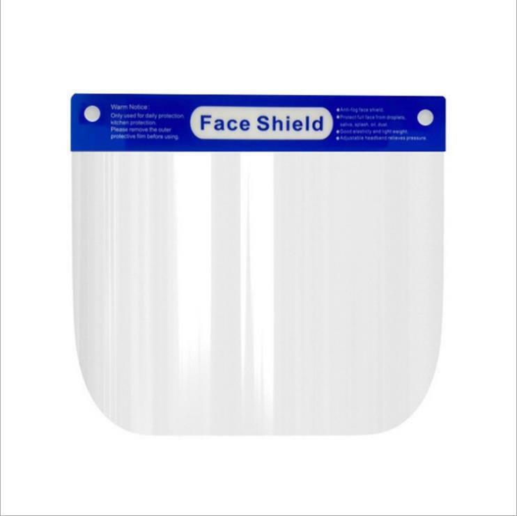 LOT 5 Safety Full Face Shield Guard Protector Mask Head Band Elastic Reusable