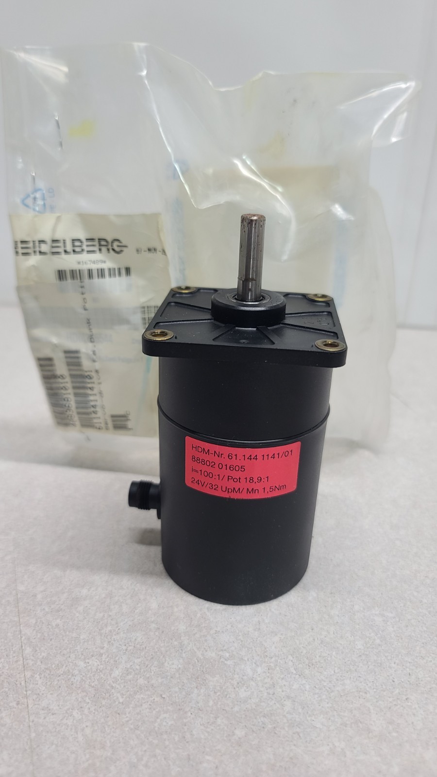 Heidelberg 61.144.1141 Servo Motor 24V, 29UpM/Mn, 1.5Nm