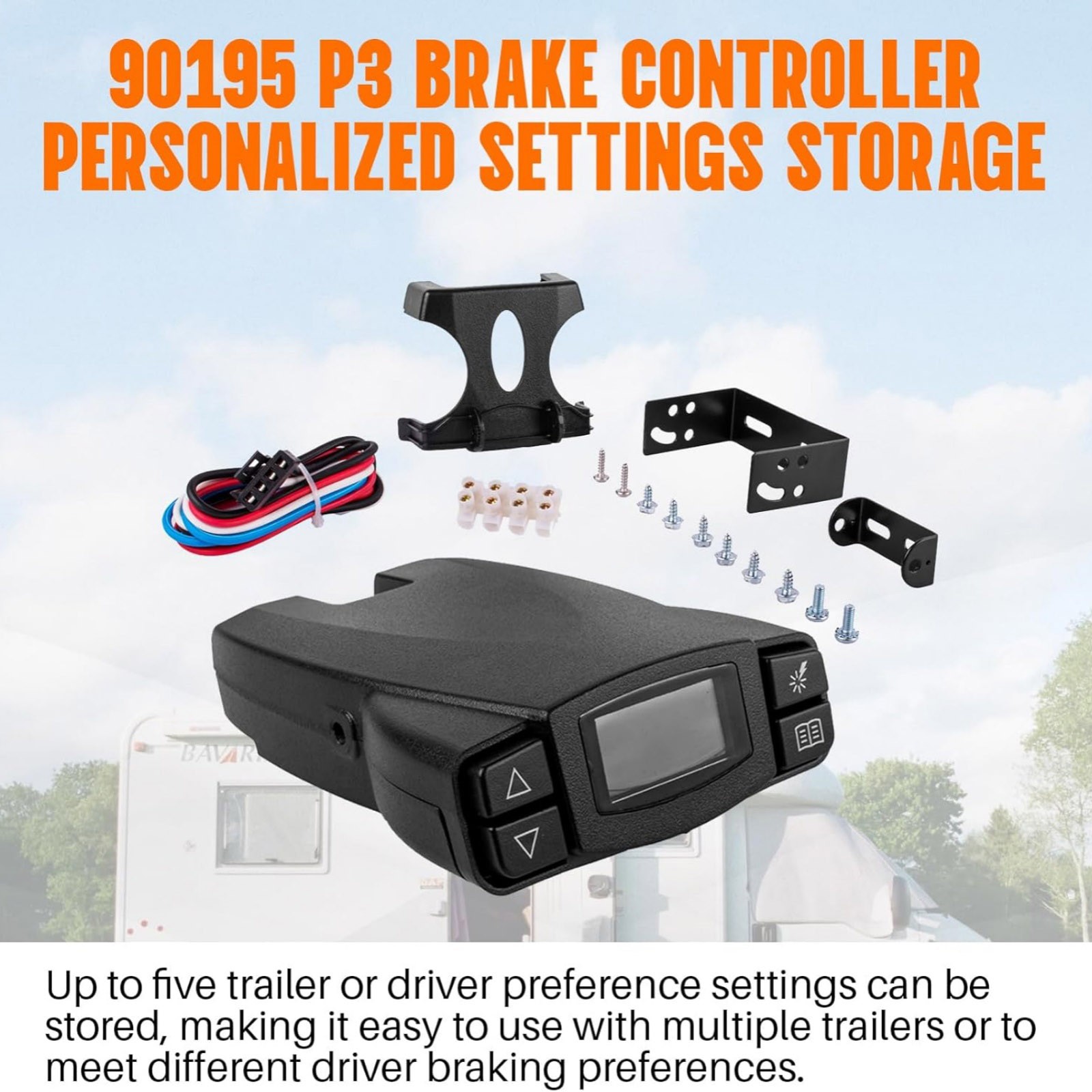 Replacement for Dodge Electric Trailer Brake Controller Module Kit 90195 Easy