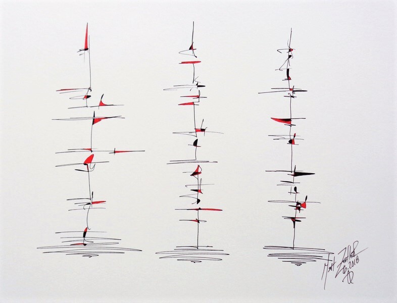 Matt Zedler Original | Drawing  | #B415 | 1 of 1 | 9 x 12" | Ink on Paper | $200