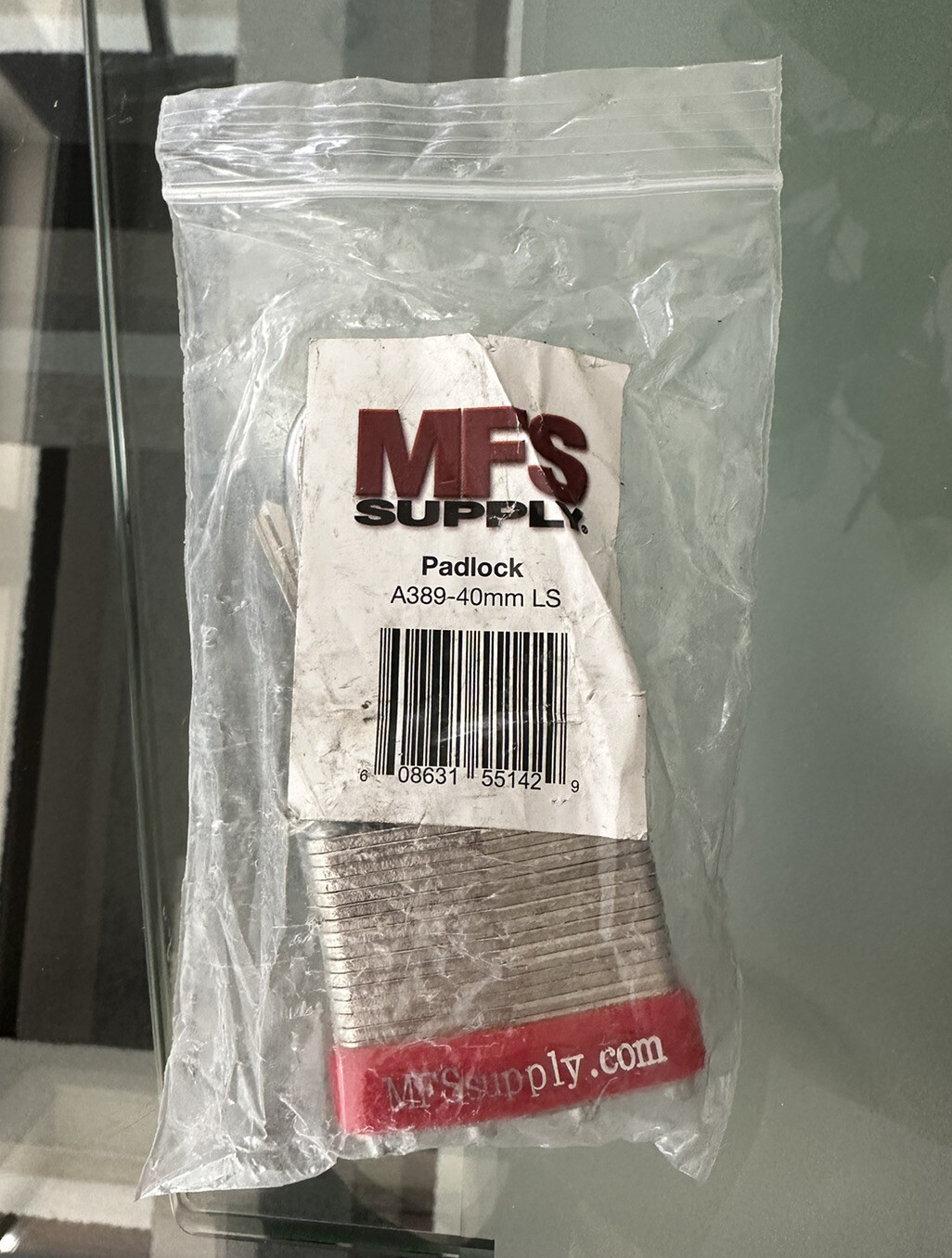 MFS Supply Padlock Long Shackle 1-7/8" Laminated Steel 40mm A389
