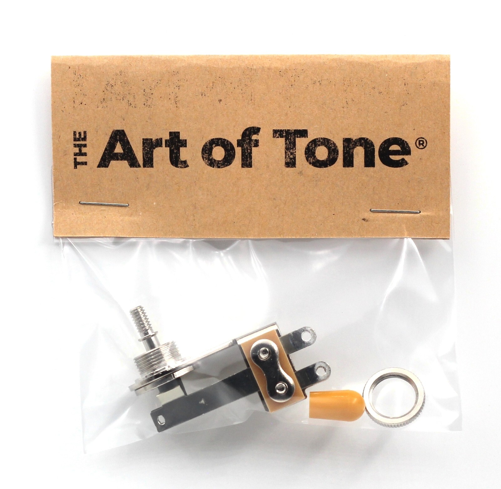 Switchcraft L-type Angled 3-way Toggle SG or Semi-Hollow Body (Amber Tip)