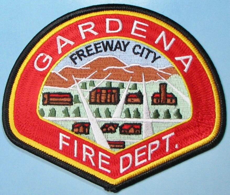 Gardena, CA Fire Dept Patch 5"X4". PP50.
