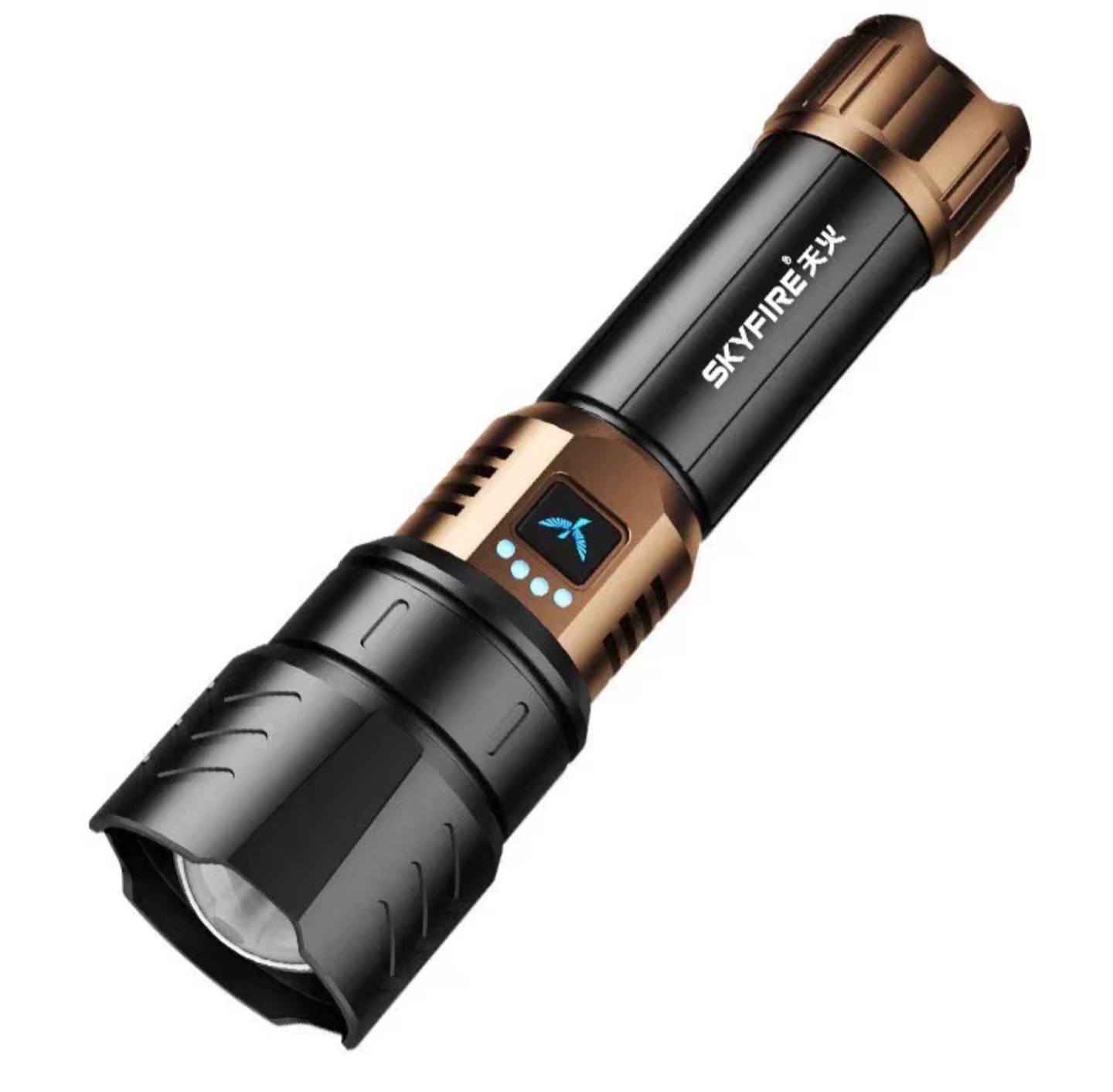SKYFIRE LED Flashlight Rechargeable Zoom Waterproof Super Bright