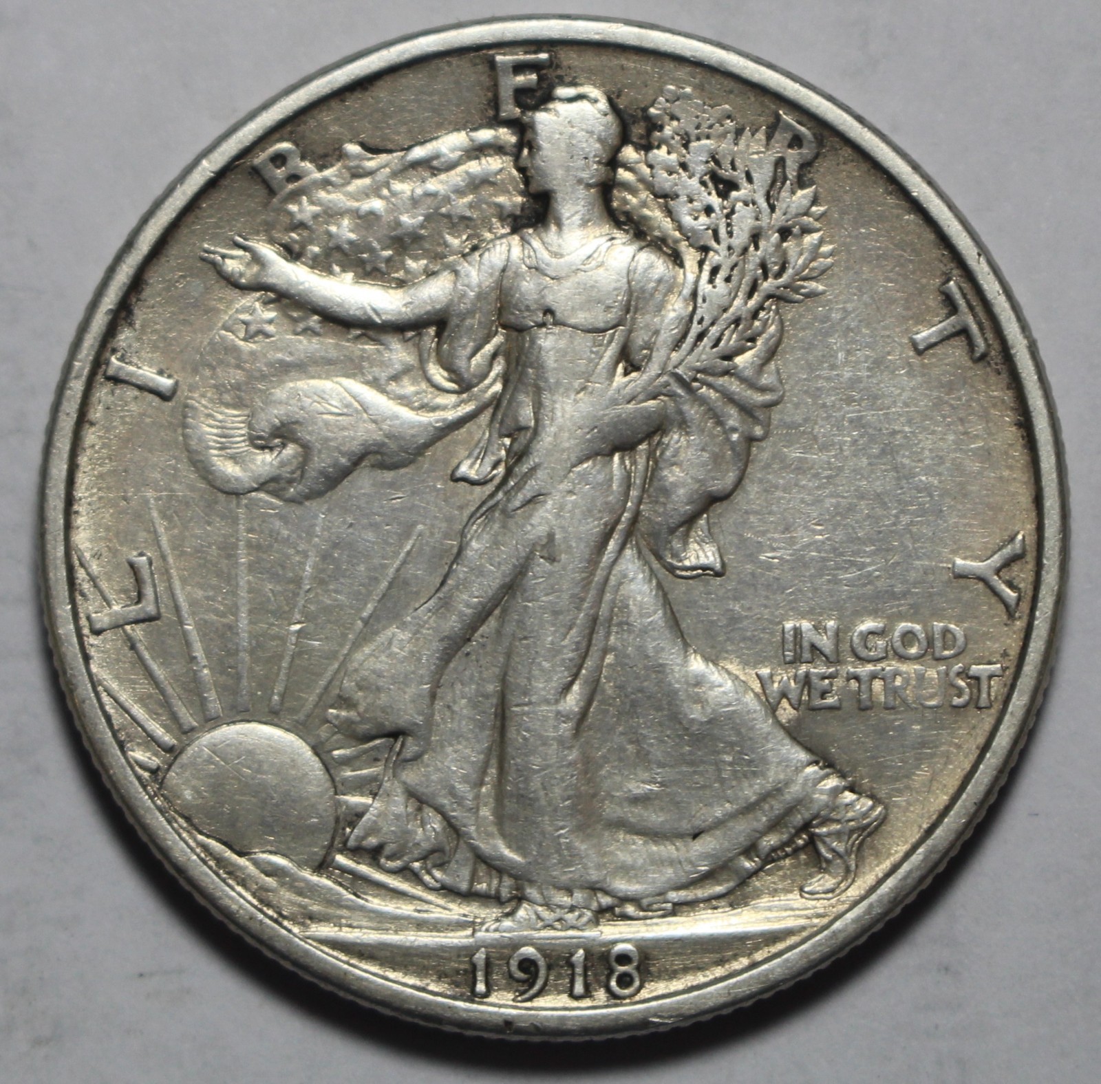 1918 S Walking Liberty Half Dollar FG429
