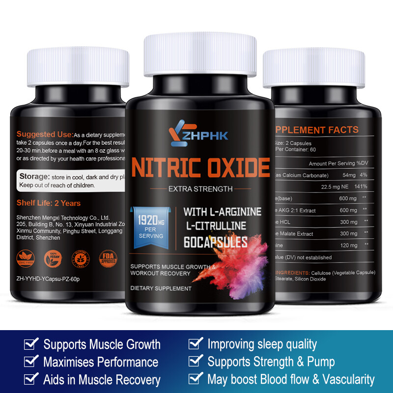 Nitric oxide hard capsules help improve brain function and enhance immunity 60pc