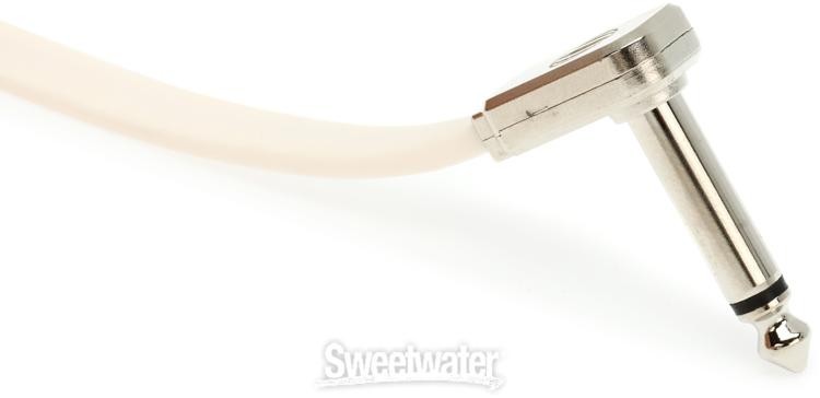 Ernie Ball P06220 Flat Ribbon Pedalboard Patch Cable - Right Angle to Right