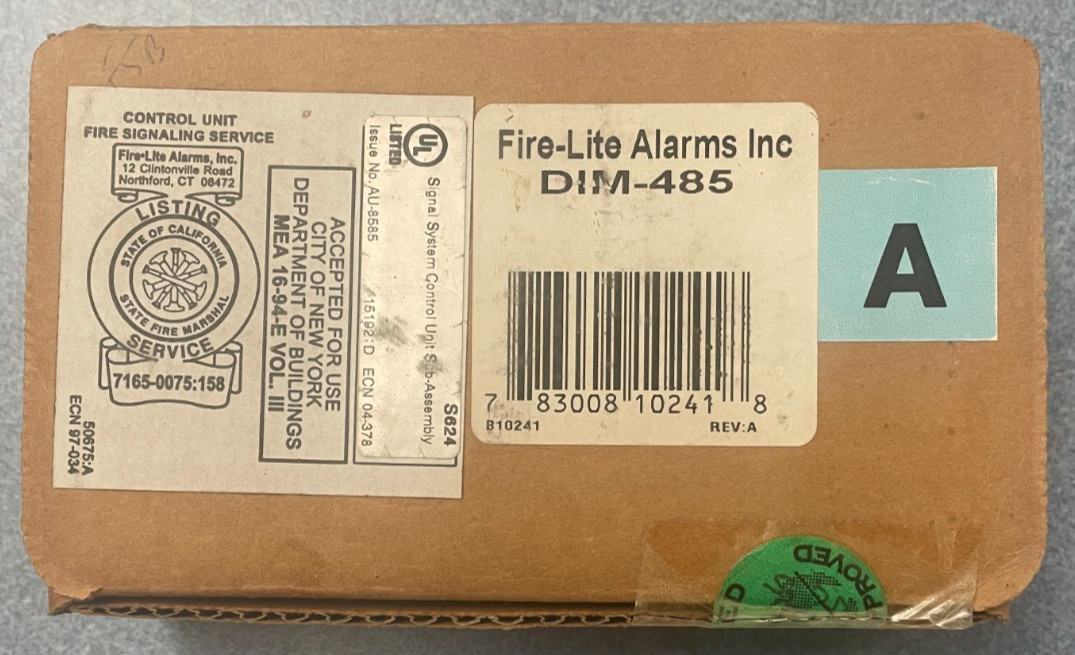 FIRE-LITE DIM-485 DISPLAY INTERFACE MODULE NEW IN OPEN BOX!!