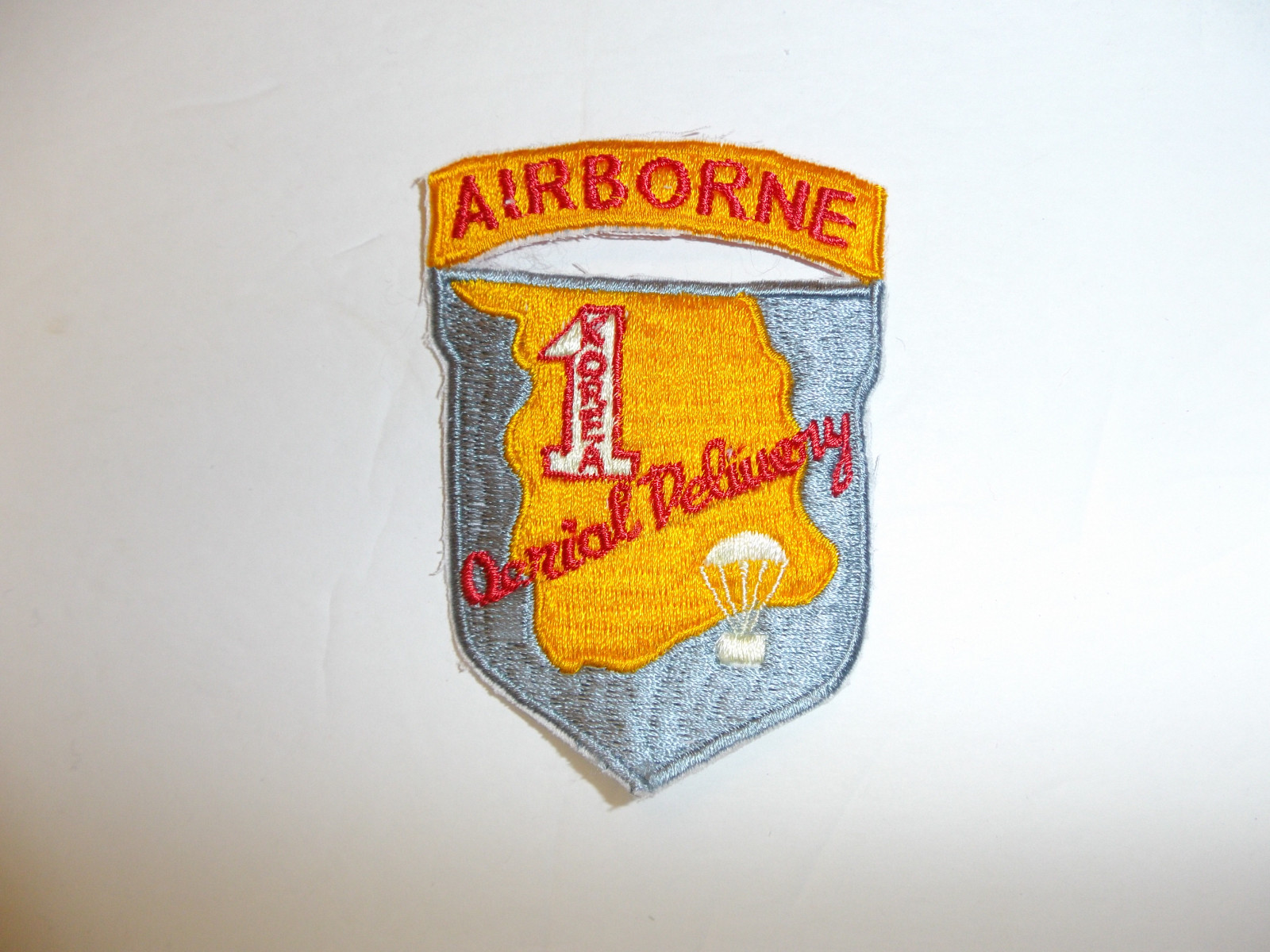 b1207 US Army Korea Airborne 1st Korea  Aerial Delivery Parachute patch R8E