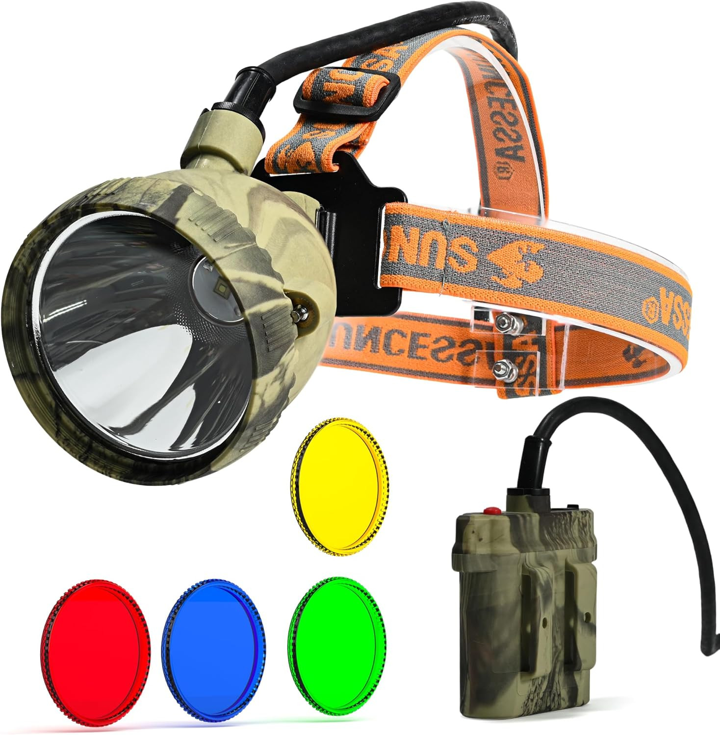 110000LUX 10W LED Coon Hunting Lights for Coyotes Hog Hunting Light, Rechargeabl